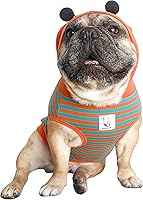 Vista 6 de iChoue - Disfraces de abeja, abeja melífera, abejorro, oruga, insecto de Halloween para perros, sudaderas sin mangas, ropa, conjuntos, camisas