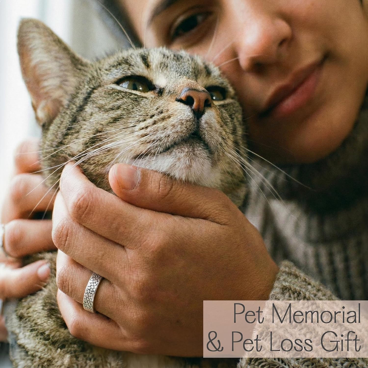 Custom Dog Nose Print Sterling Silver Ring – No Messy Wax or Kit Required! | Honor Your Once-In-A-Lifetime Bond | Dog Memorial Gift | Cat Lover Gifts | Loss of Pet Jewelry | Gold or Rose Gold Rings R4