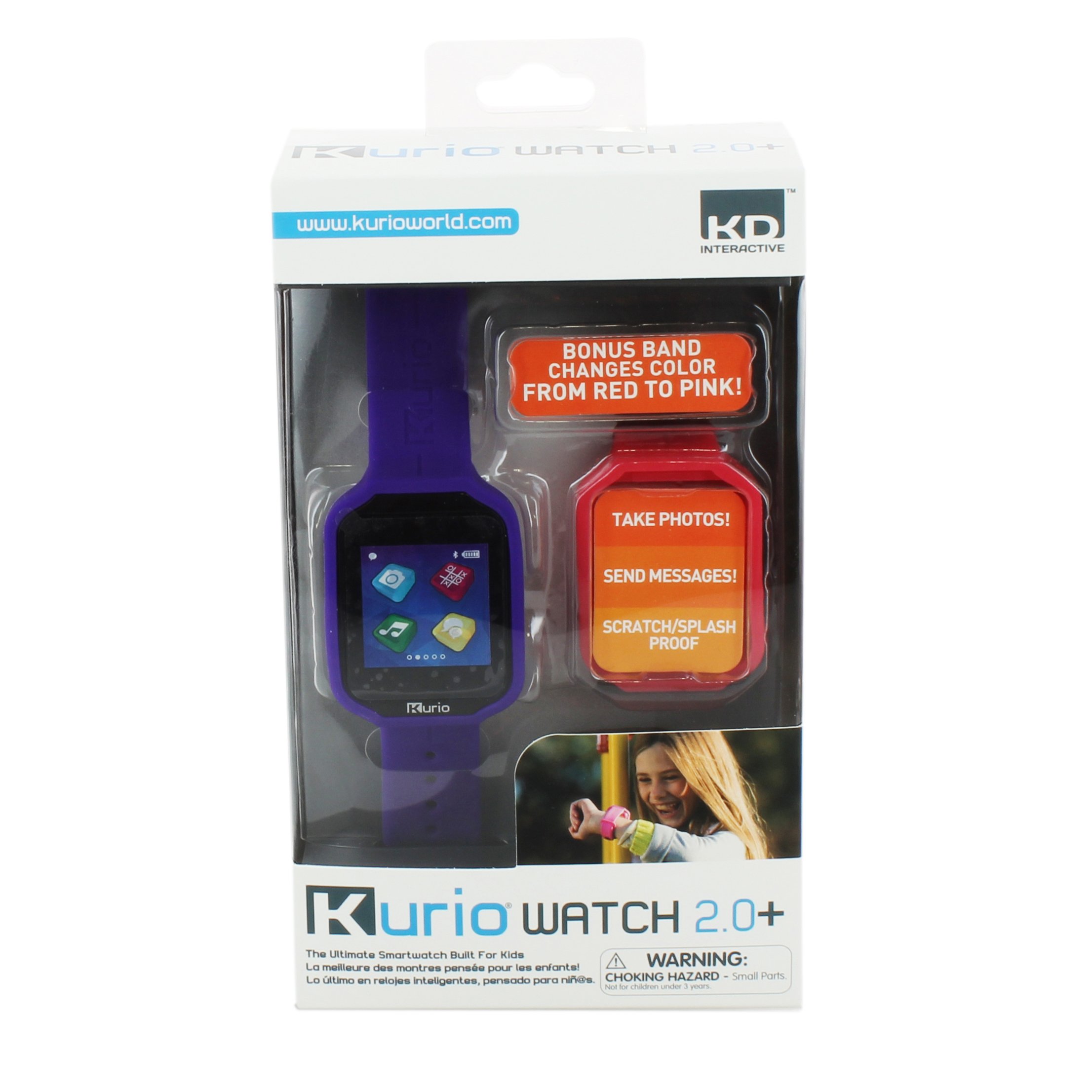 Kurio Watch 2.0+ The Ultimate Smartwatch Built for Kids with 2 Bands