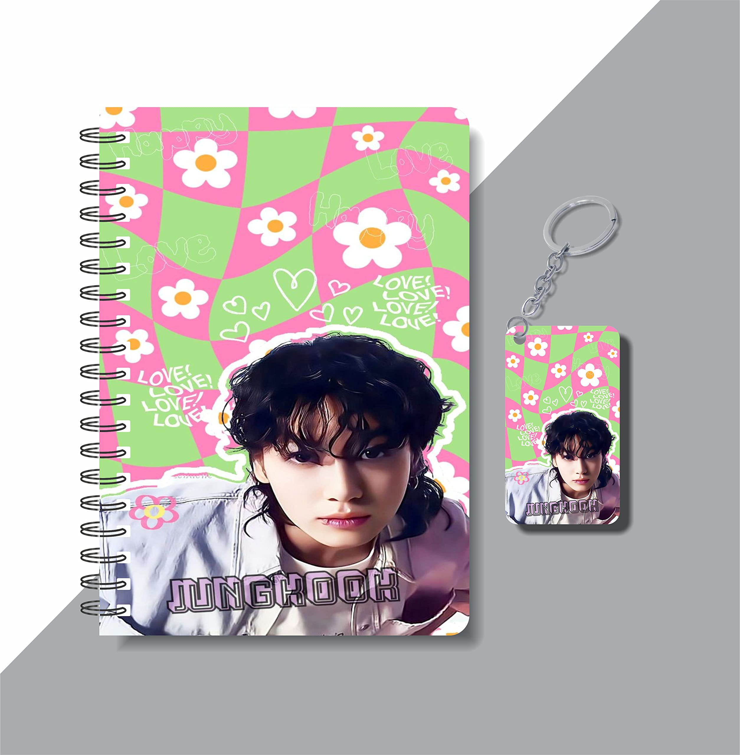 CRAFT MANIACS JUNGKOOK PRINTED A5 160 RULED PAGES NOTEBOOK & FREE