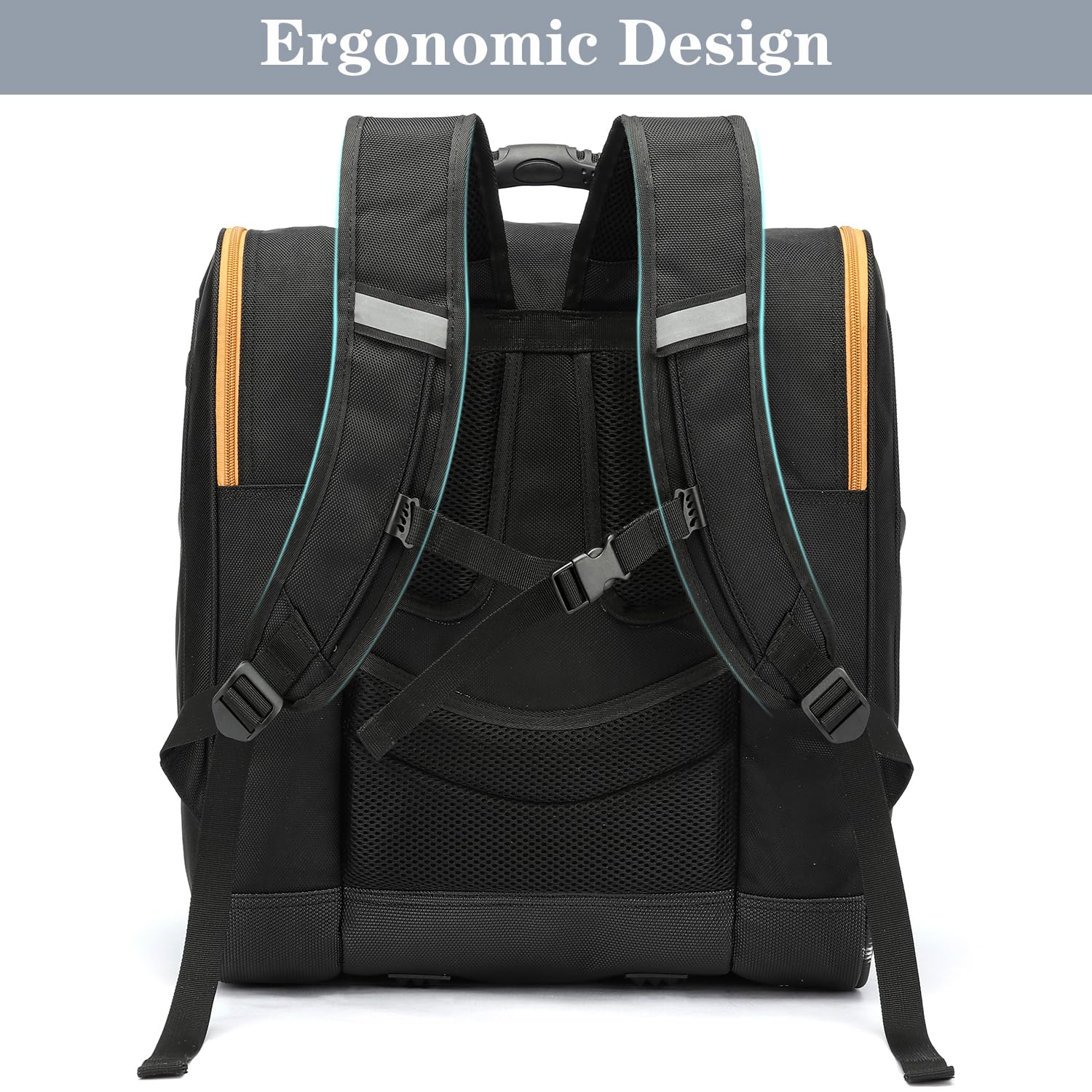 Mochila para botas de esquí 50 L, bolsa de snowboard, viaje, equipo de esquí y accesorios