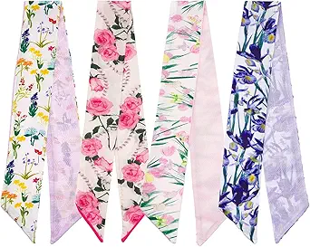 QIUTIMIY 4-Pack Purse Scarf for Handbags