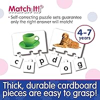 Vista 3 de The Learning Journey: Match It! - Letters - 20 Piece Self-Correcting Spelling Puzzles for Three Letter Words with Matching Images - Learning to Read