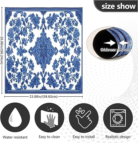 Miniatura 9 de Calcomanías magnéticas para lavavajillas con diseño de castillo espeluznante de Halloween, calabaza, bruja, murciélago negro, cocina, nevera,