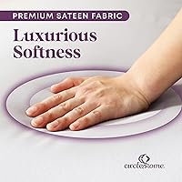 Vista 5 de CirclesHome Sábana bajera ajustable de satén de poliéster y algodón de tamaño RV (48 x 75), ultra suave y cómoda, protege el colchón de la suciedad