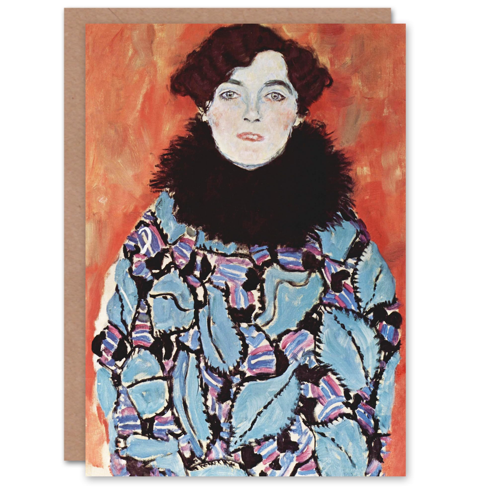 Artery8 Gustav Klimt Art Card Johanna Staude Portrait Painting