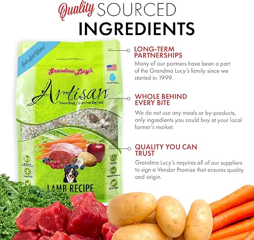 Vista 5 de Comida para perro liofilizada sin grano de Grandma Lucy