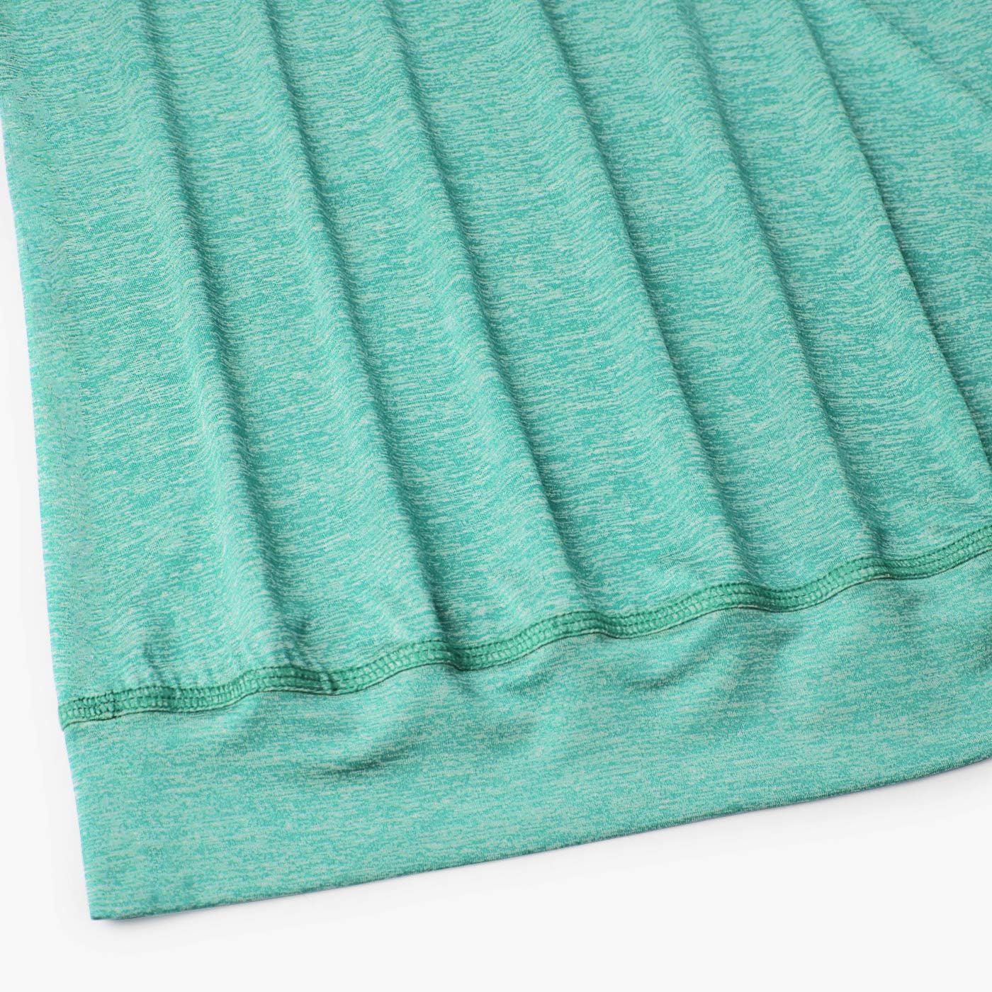 Womens Scoop Neck Short Sleeve Yoga Top Loose Fit Sport Workout T Shirt - Image 5