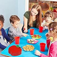 Vista 7 de Whaline Paquete de 100 servilletas de papel desechables de manzanas rojas, servilletas de papel desechables para la temporada escolar, servilletas