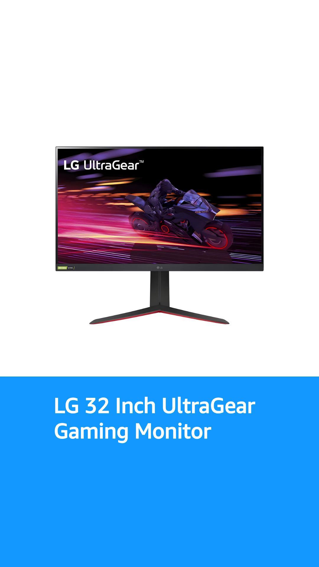 LG 32” Ultragear QHD IPS 1ms (GtG) Gaming Monitor with NVIDIA G