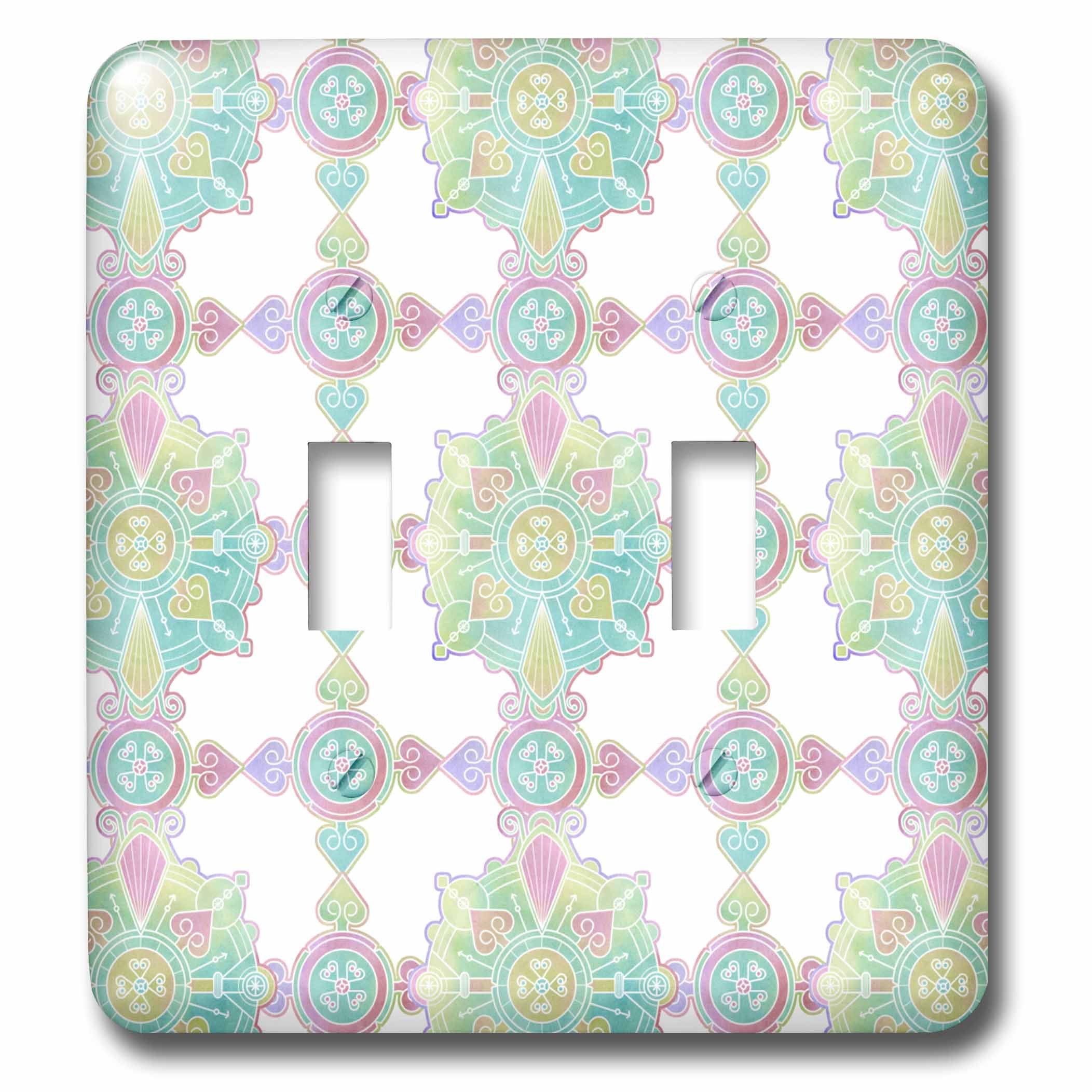 Interruptor de palanca doble de diseño mandala marroquí con acabado detallado