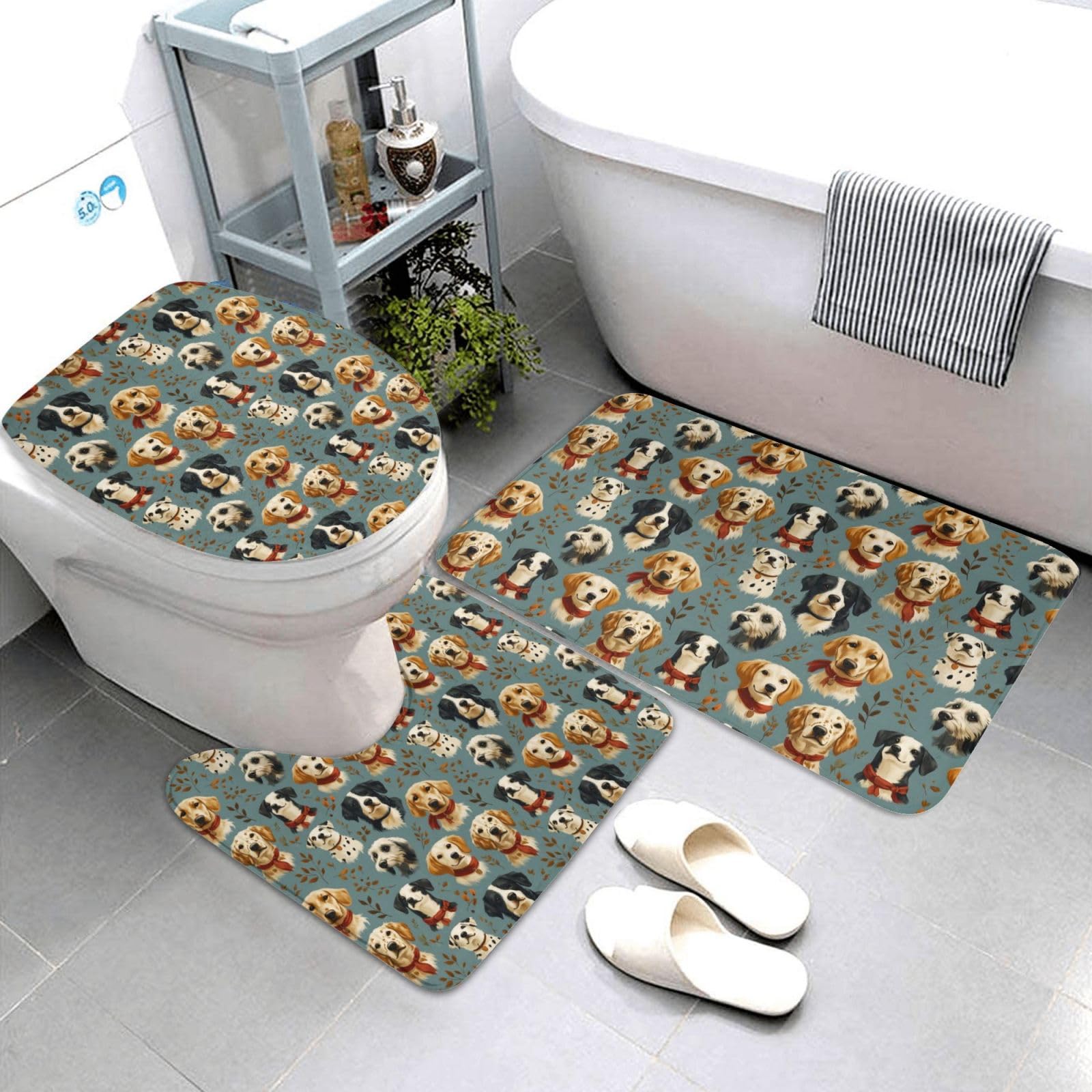 Tapis de salle de bain doux lavable pour éviter les sols glissants