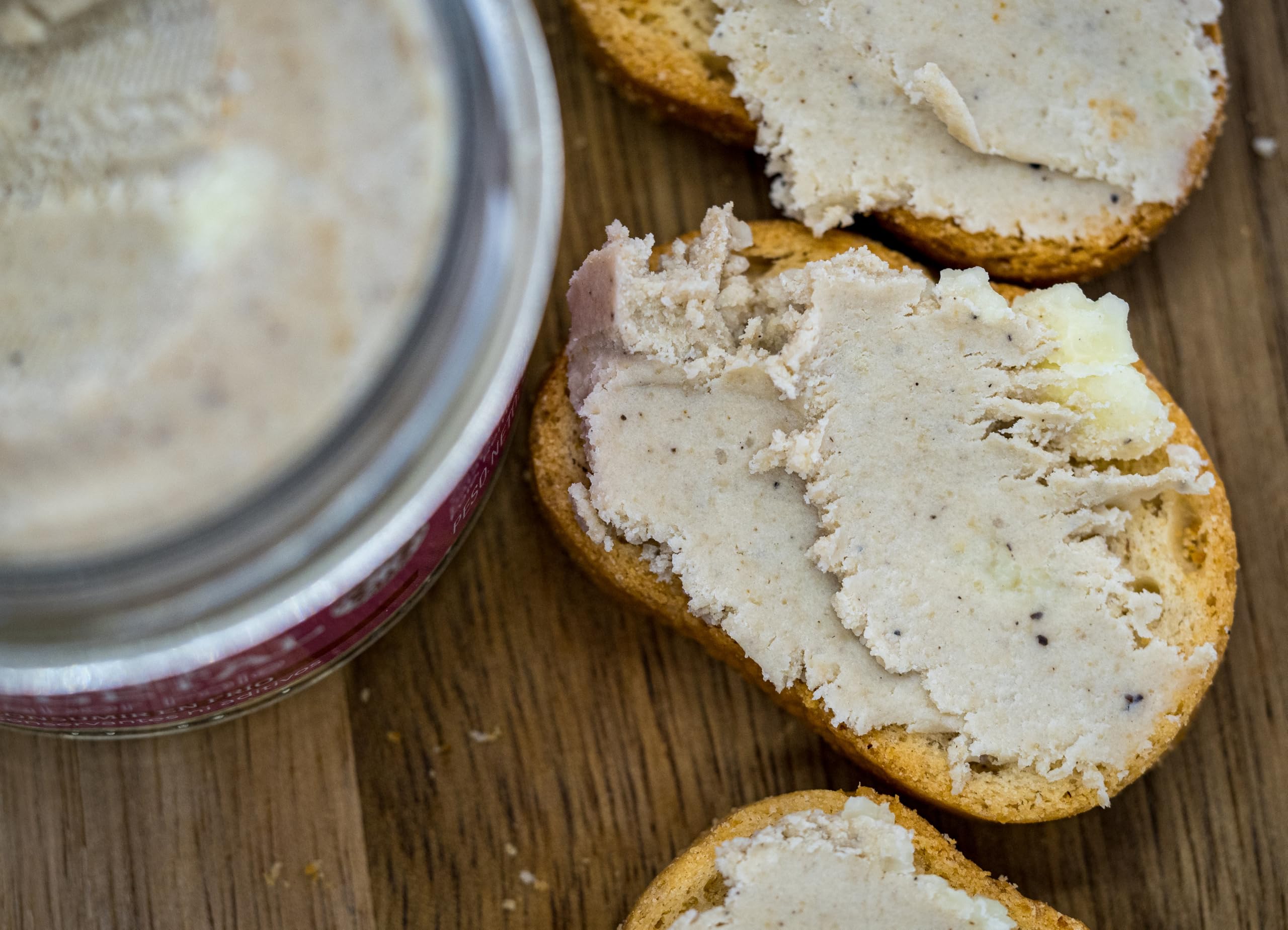 Paté Vegetal Sabor Foie y Chorizo - Pack 2 Unidades - 100% Vegano - Aceite de Oliva Virgen Extra