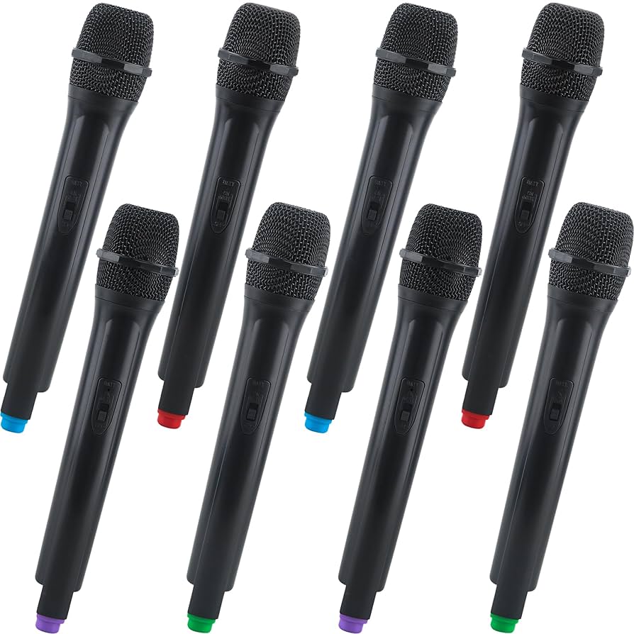 4 Pcs Microphone Pretend Play Microphone Toys Plastic Microphone Props For Party Pretend Play Stage