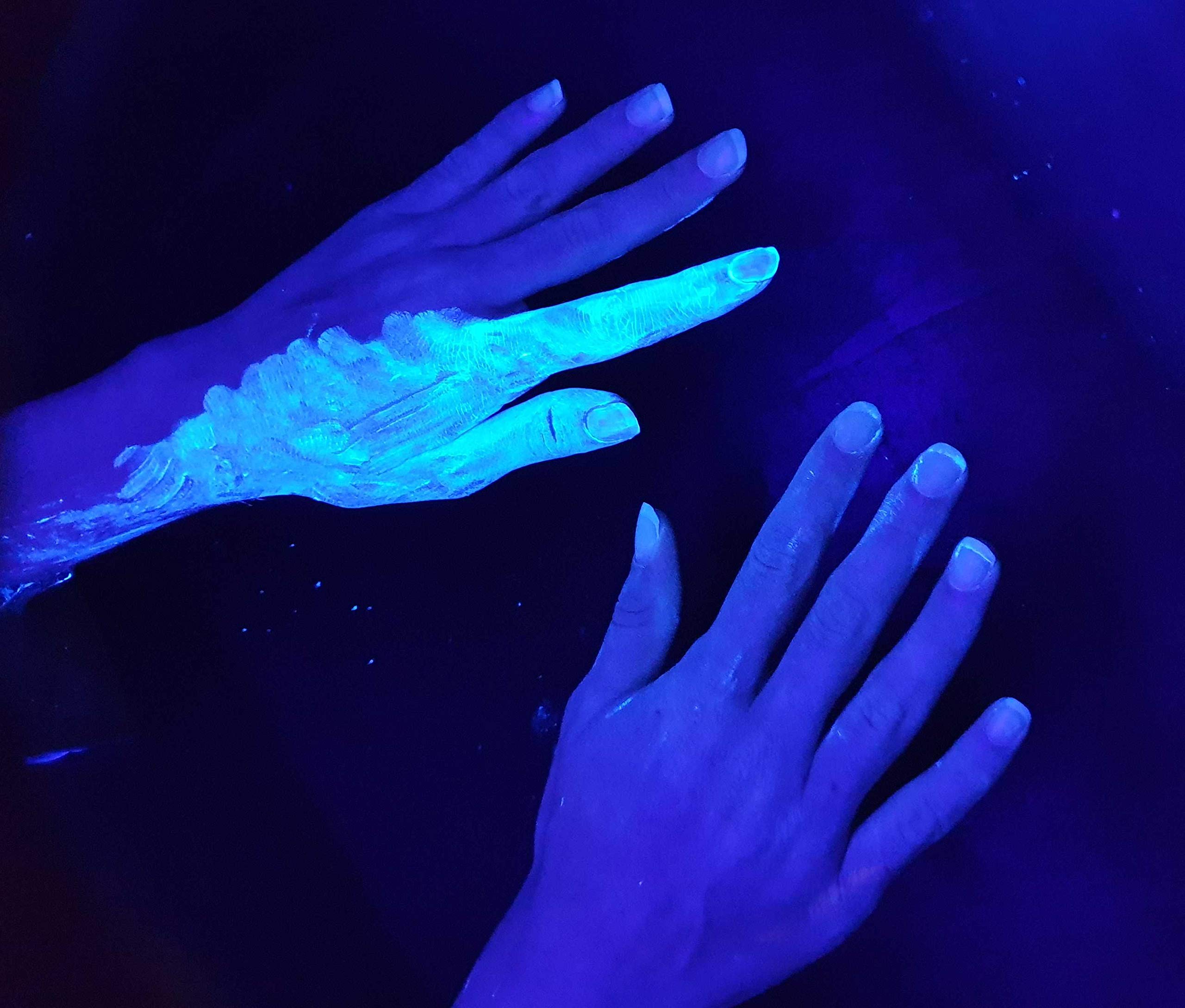 Handdesinfektion - Schulungsbox - mit UV Licht - Hygiene Training