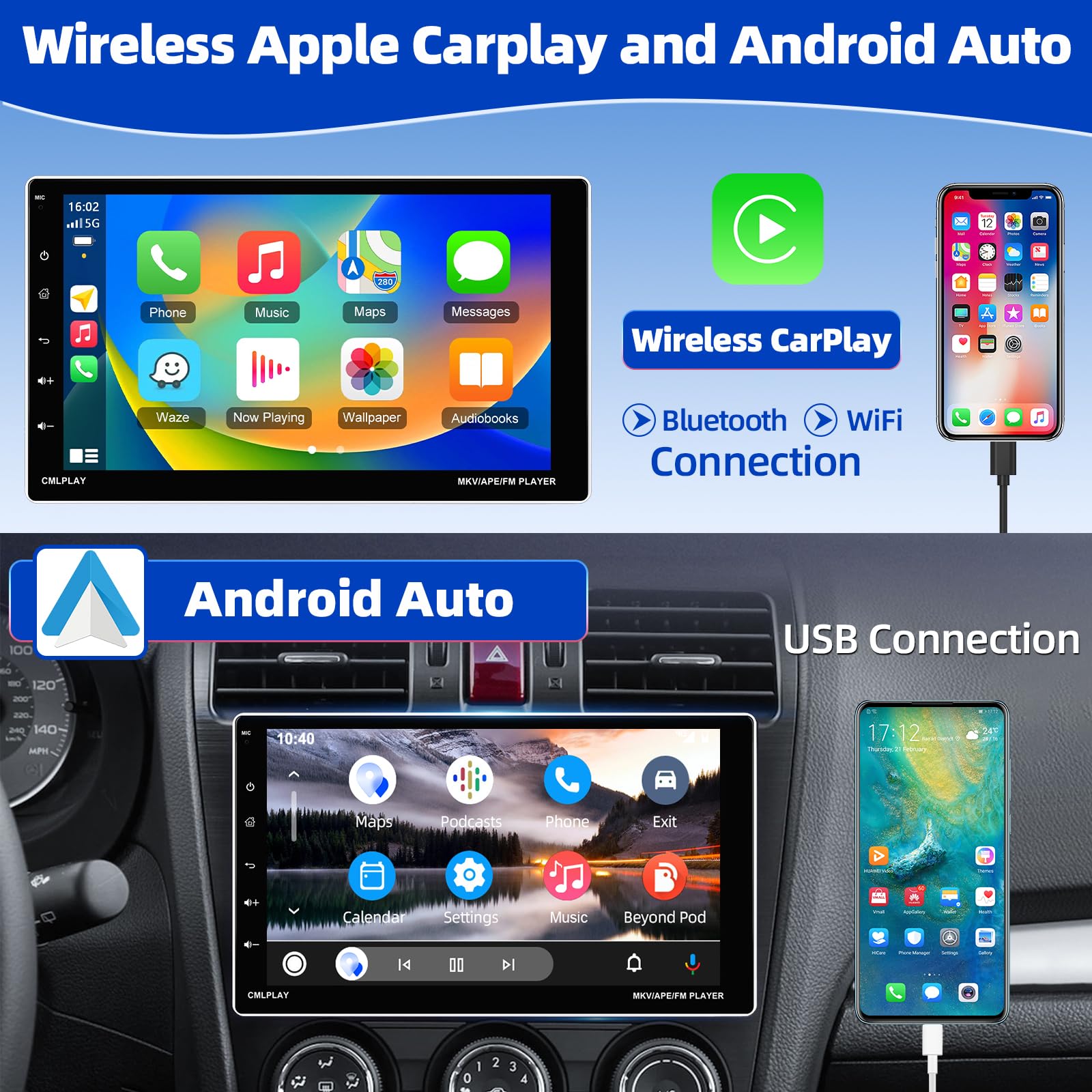 6 128Go Autoradio Podofo 9 pour Citroën C4 2004-2009/C-QUATRE 2008-2011 - CarPlay/Android Auto 6 128Go Autoradio Podofo 9 pour Citroën C4 2004-2009/C-QUATRE 2008-2011 - CarPlay/Android Auto