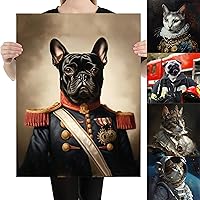 LOVELYPOD Custom Renaissance Pet Portrait Canvas - Personalized Dog & Cat Wall Art for Home Decor, Living Room, Bedroom