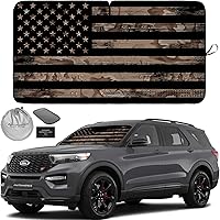 Vista 86 de Autoamerics Parasol de Parabrisas de Una Pieza - Parasol Cromado Líquido Plegable para Ventana Delantera de Auto para Carros SUV Camión - Protector