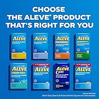 Vista 7 de Aleve Cápsulas de gel con tapa de artritis fácil de abrir, naproxeno sódico, medicamento para el dolor de artritis, 160