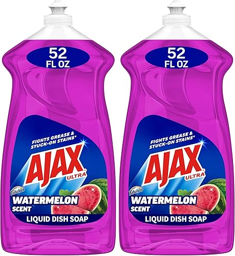 Vista 13 de Ajax Jabón ultra líquido para platos con aroma a naranja, triple acción, sin desorden, tapa fácil de volver, botella de 52 onzas líquidas