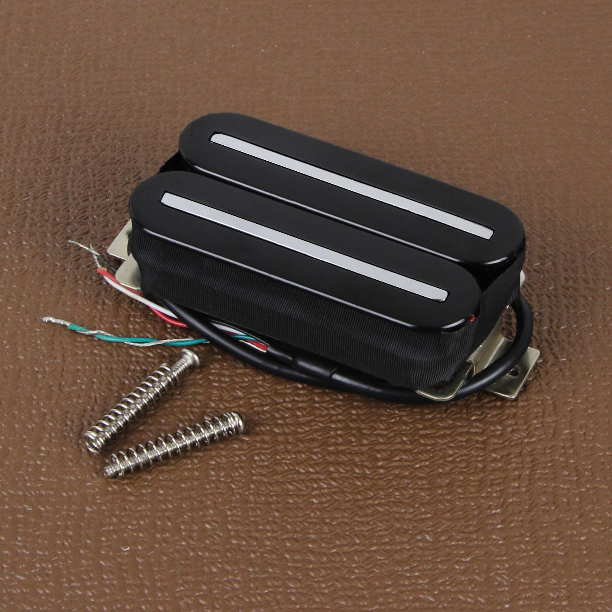 FLEOR Pickup ad alto rendimento Doppio pickup Humbucker Hot Rail Ceramica Pickup per chitarra elettrica Humbucker, nero