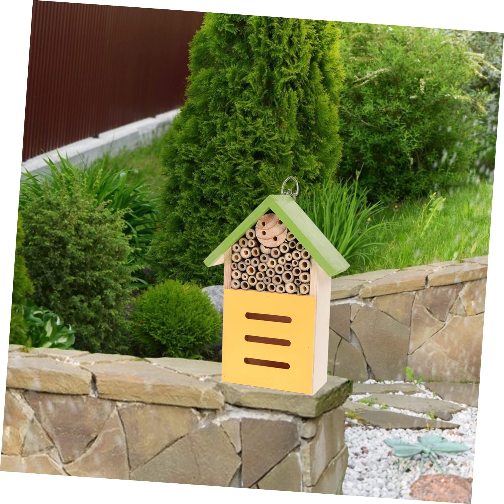 Casetta in Legno per Insetti Rifugio per Api e Ladybird Habitat Decorativo da Giardino per Allevamento di Insetti Benefici