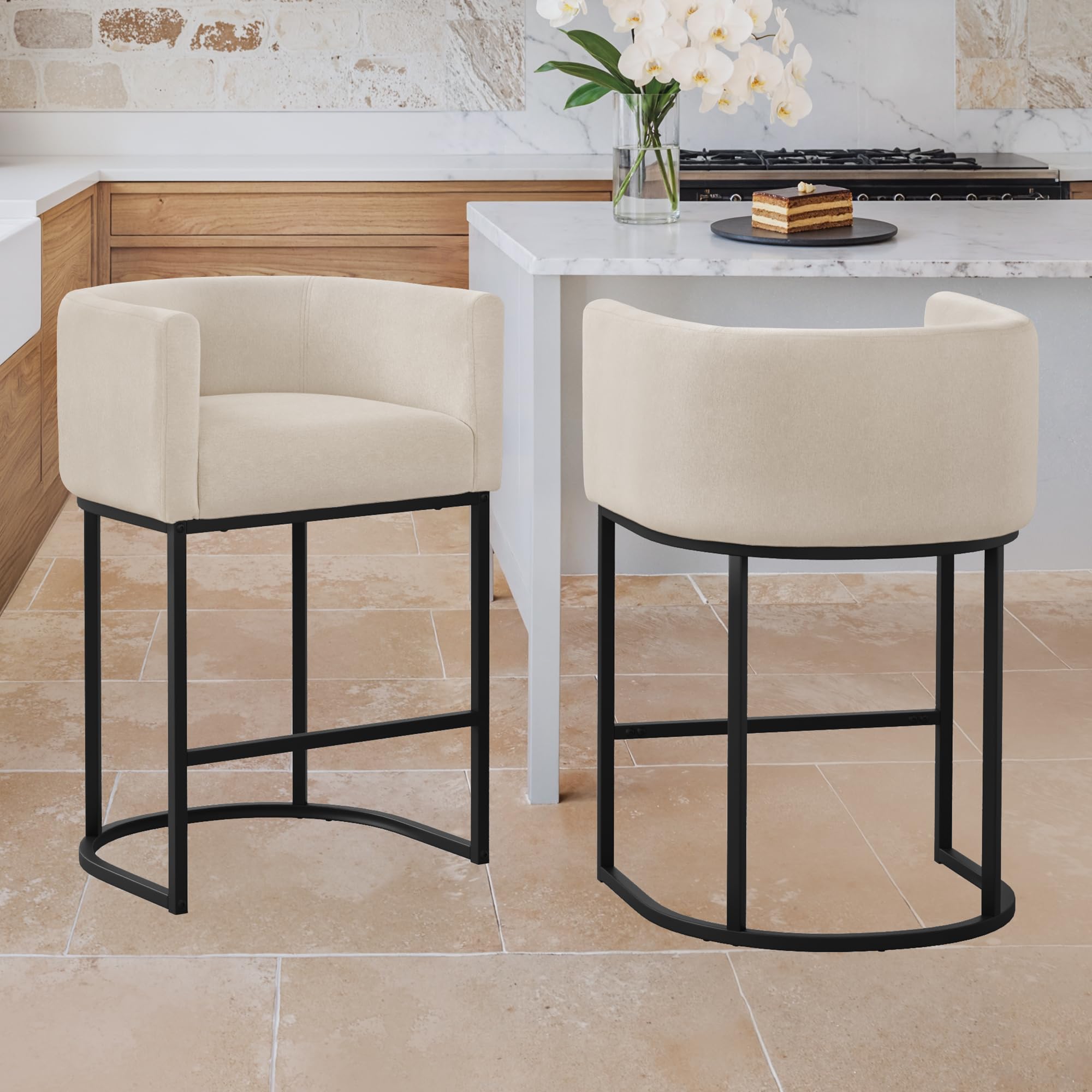 LUE BONA Barrel Counter Stools