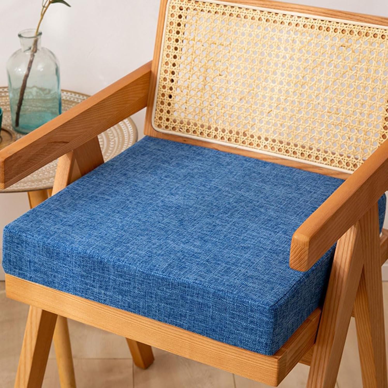 Hoowarm Chair Cushion Kitchen, Memory Foam Chair Pads, 25/28/30/35/40/45/50/55/60cm Non-Slip Chair Pads，Outdoor Indoor Seat Cushion, Removable for Dining Office Garden Chair(Colour18,35x35x8cm)