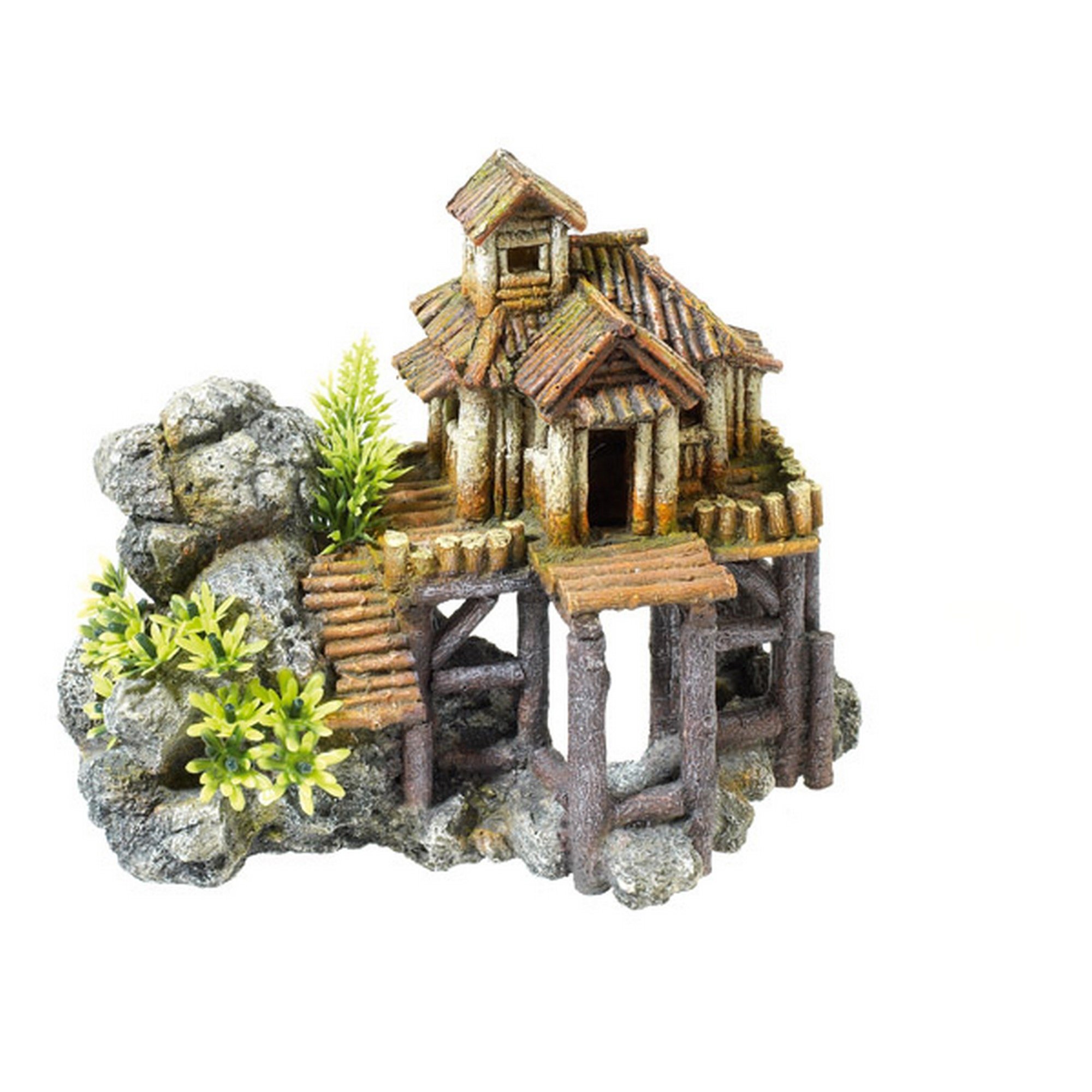 Caldex LimitedCLASSIC Character Buildings Wood House On Rocks