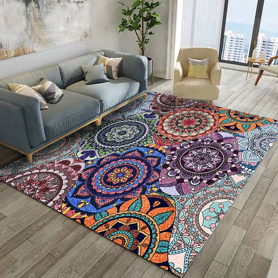 Amazon | モロッカン柄 ラグ マット 長方形 200*300cm 北欧