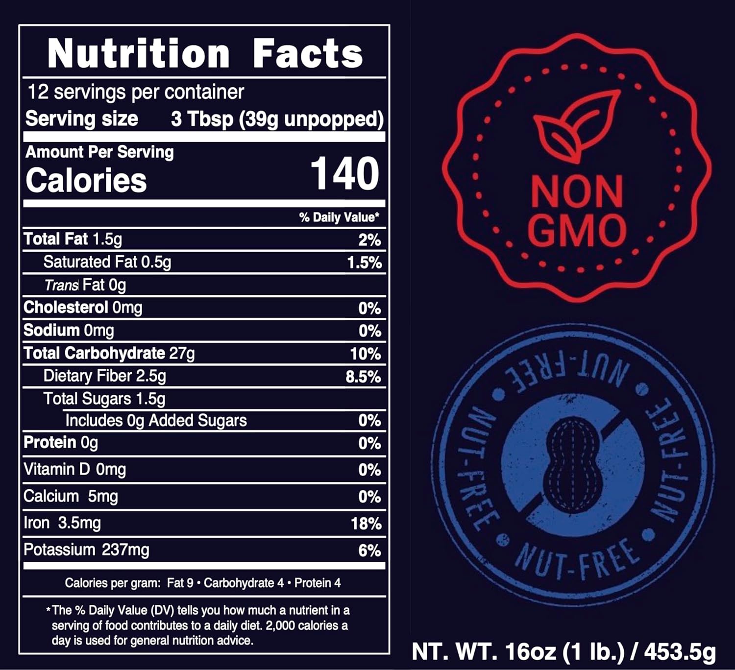 Sweet Magic Popcorn "The Glorious Day Package" - Kernels and Seasonings Variety Pack (set of 5) - 3 Non-GMO 16oz Popcorn Kernel Bags (Purple, White and Rainbow) and 2 Gourmet Popcorn Snack Seasonings (3.8oz Cheddar and 6oz Buttery Salt)