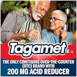 Tagamet HB 200 mg Cimetidine Acid Reducer and Heartburn Relief, Relieves and Prevents Indigestion, 70 Count