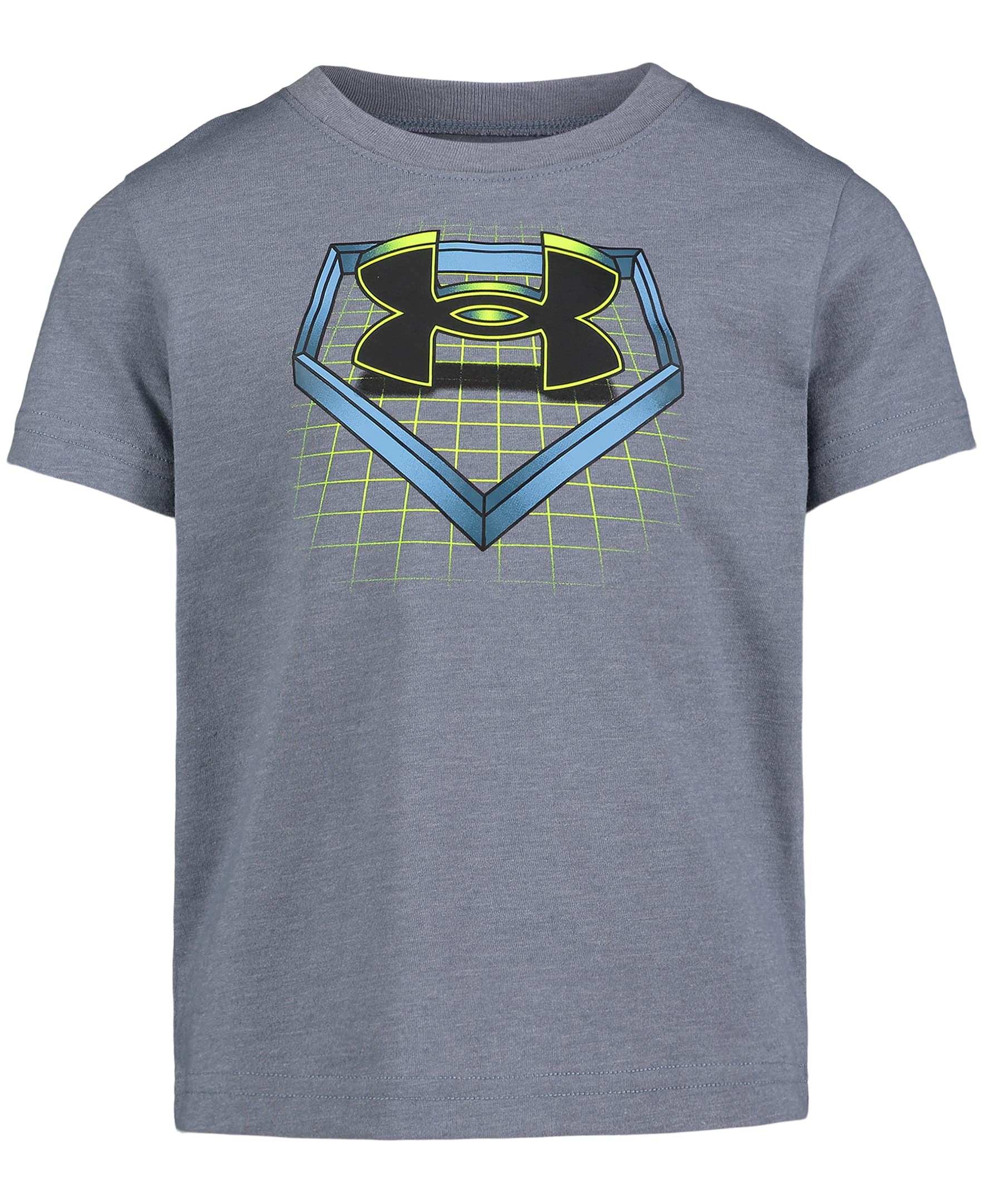 Under Armour Boys Short Sleeve Sports Graphic T-Shirt Lightweight Breathable Relaxed Fit Gravel Dome 6