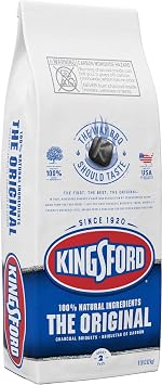 Kingsford Original Charcoal Briquettes, BBQ Charcoal for Grilling, 8 Pounds (Package May Vary)