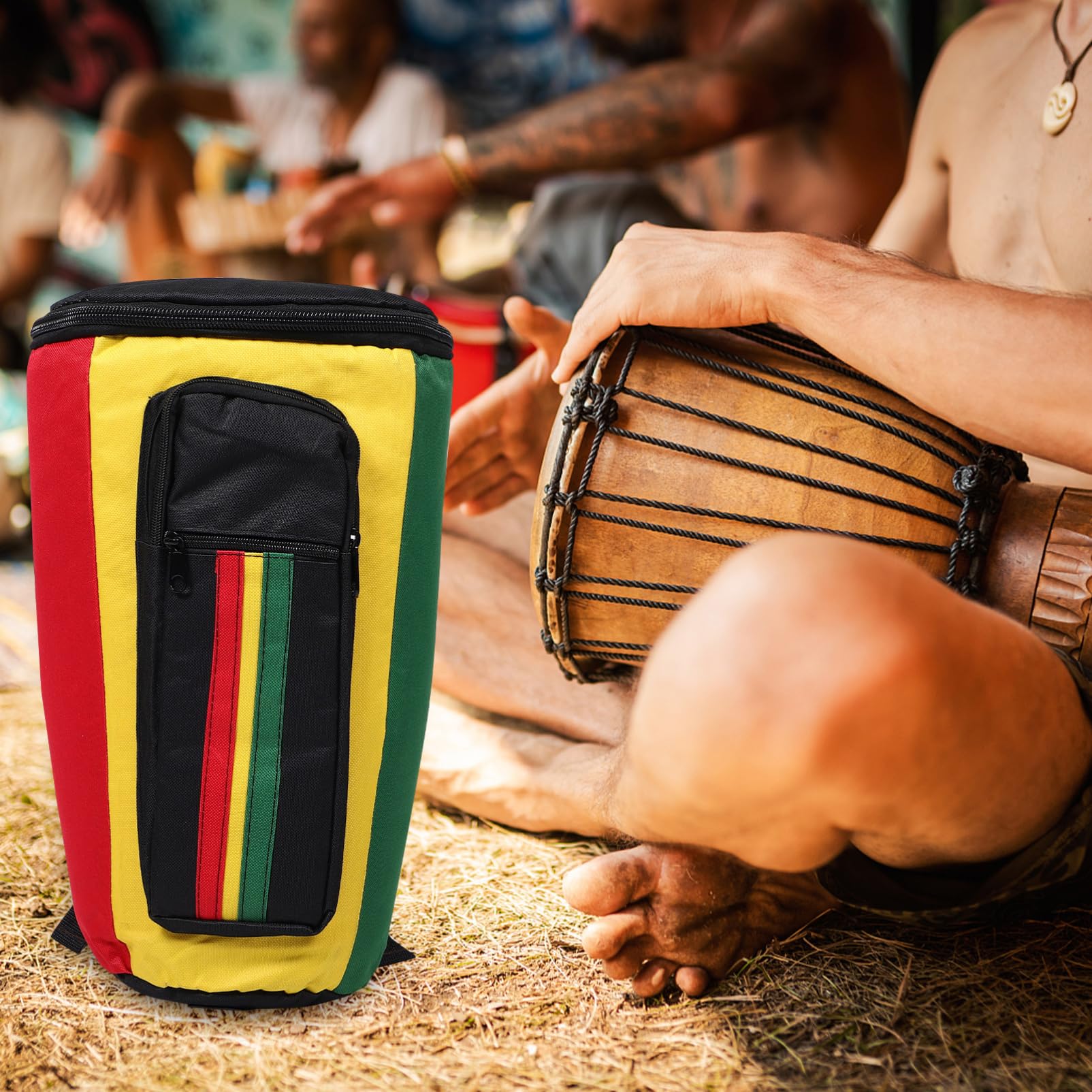 8-zoll Djembe Trommeltasche mit Schultergurten und Tragegriff