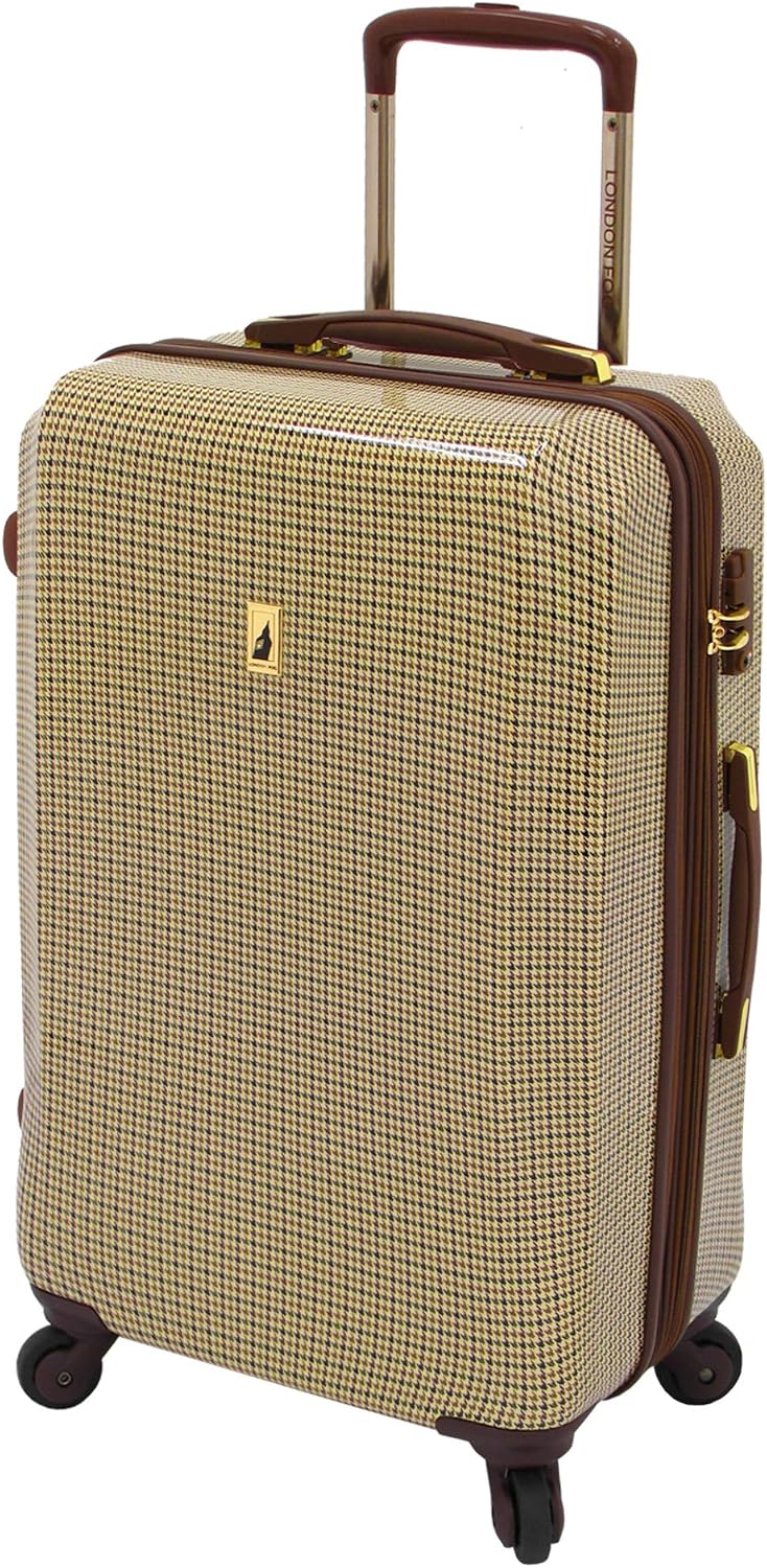 LONDON FOG Chelsea Lites Expandable Upright Luggage, Olive, Carry-On 20-Inch