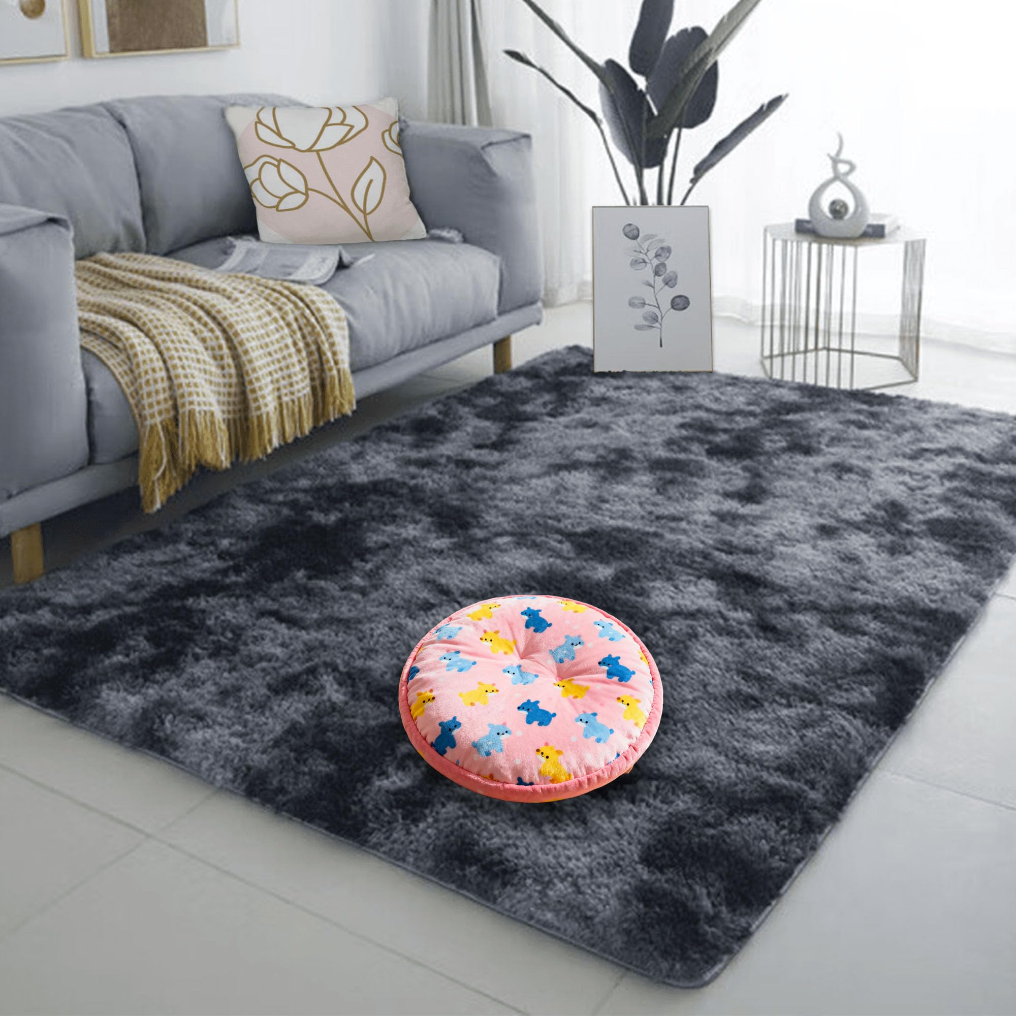 Tapis chambre lavable et antidérapant 230x270 cm grand salon