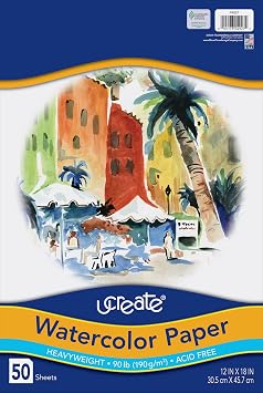 UCreate Watercolor Paper, Stack One Color, Wet Media, Art Paper
