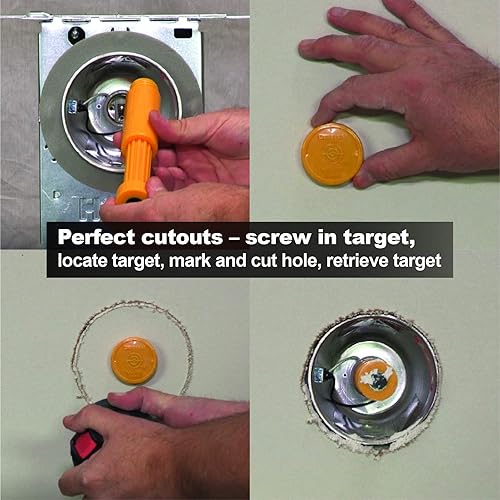 Miniatura 5 de Calculated Industries 8125 Value Pack - Herramientas de instalación de paneles de yeso de marca ciega y marca central | Para caja de toma de