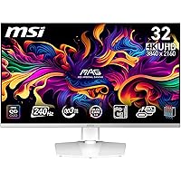 msi MPG 321URXW QD-OLED 4K UHD Gaming Monitor da 31,5" - Pannello Quantum Dot OLED 3840 x 2160