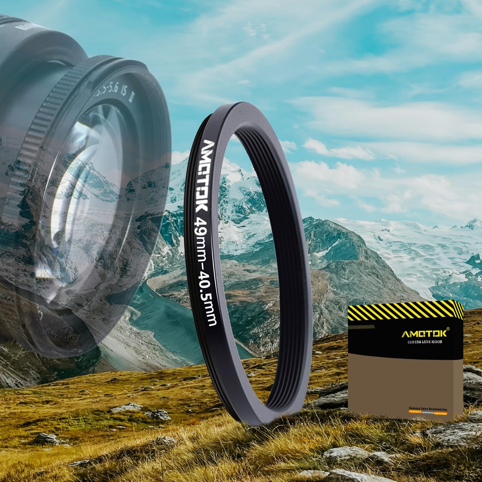 72mm Lens to 52mm Camera Lens Adapter,72mm to 52mm Filter Step-Down Ring Adapter Ring,Compatible All 52mm Filter Accessory — view 86