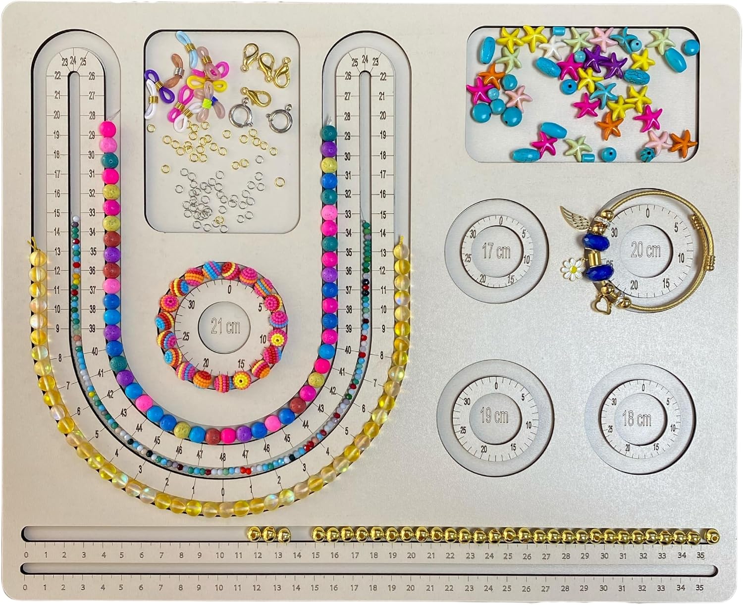zytera Bead Design and Organizing Board for Necklaces and Bracelets