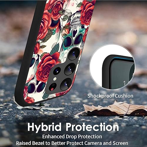 Miniatura 701 de Funda protectora para Samsung Galaxy A13 5G/A04S para Samsung Galaxy A13 5G/A04S, funda de silicona TPU suave con calavera de rosa, diseño elegante