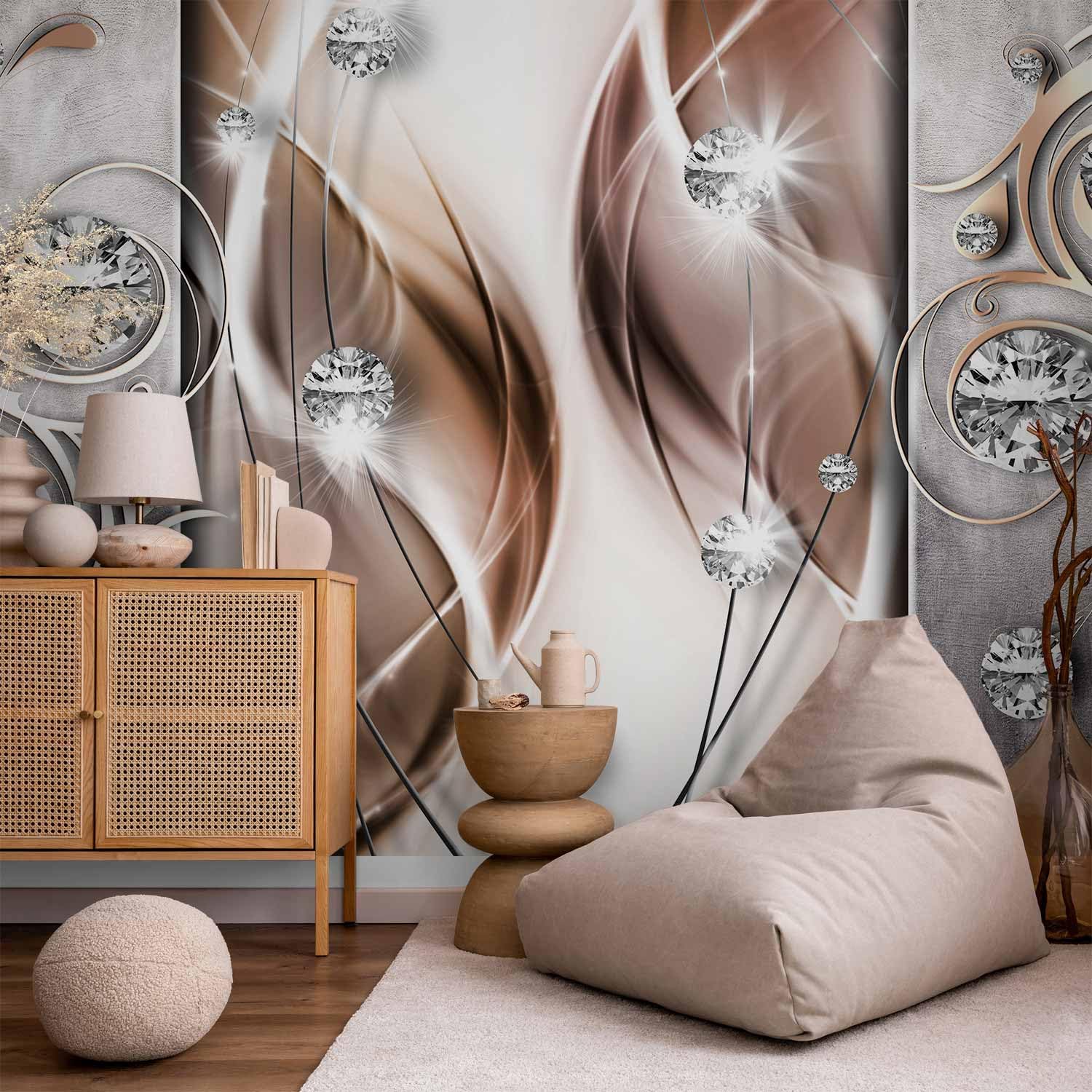 murando - Fototapete Vlies Abstrakt, 500x350 cm, Schlafzimmer, Wohnzimmer | Full HD Druck, 3D-Effekt, lichtbeständige Farben, ideal fürs Wohn- oder Schlafzimmer, schnelle Montage, lichtbeständig, edel