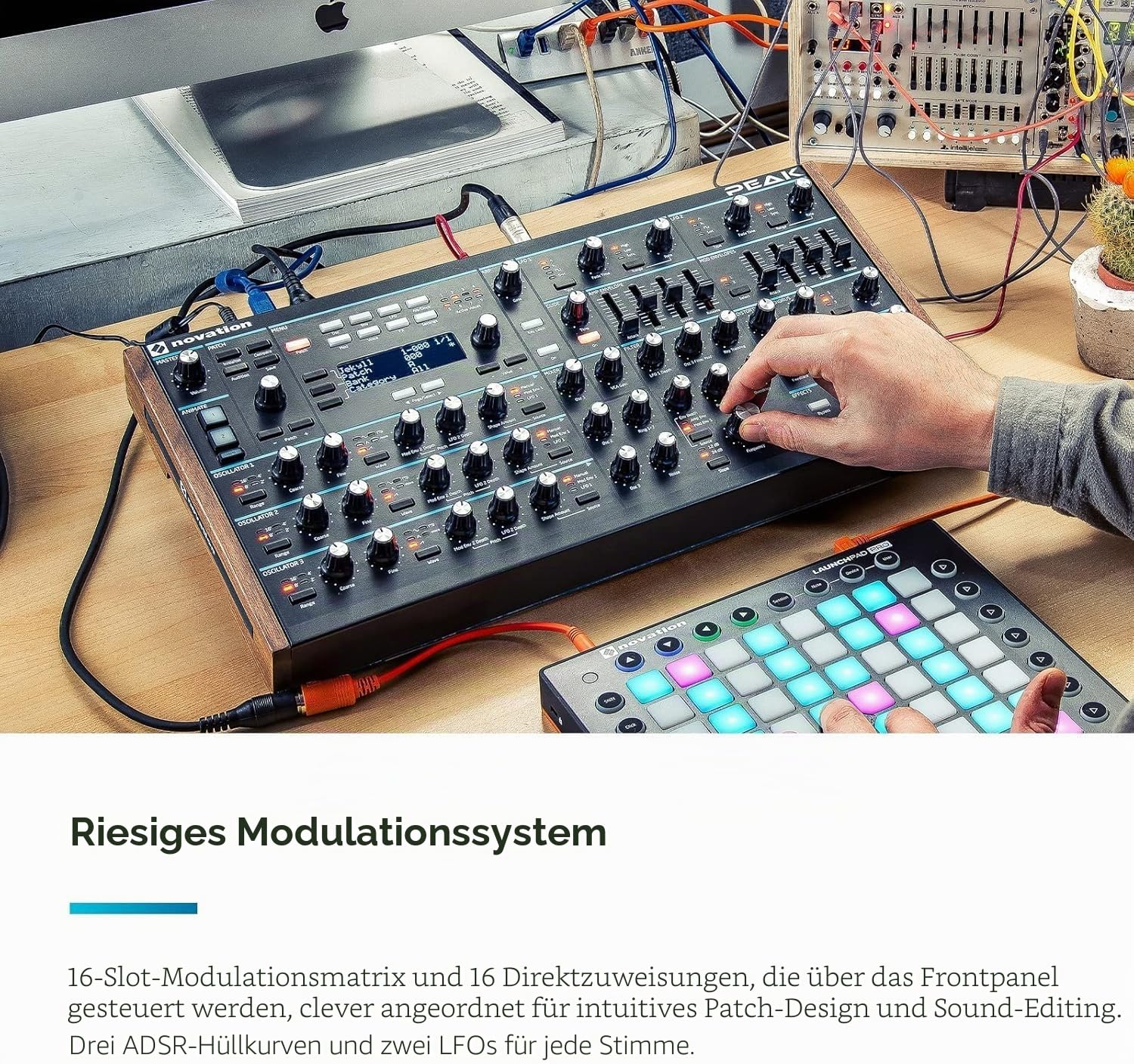 Novation Peak 8-stimmiger polyphonischer Desktop-Synthesizer Synthezizer