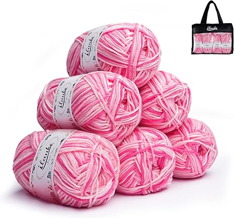 BARISIENNE Lot De 10 Pelotes De Laine à Tricoter Et Crochet (10 X 50g