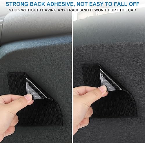 Miniatura 9 de Accmor Organizador de bolsillo lateral para asiento de automóvil, bolsa de piel sintética para asiento de automóvil, puerta, ventana, consola,