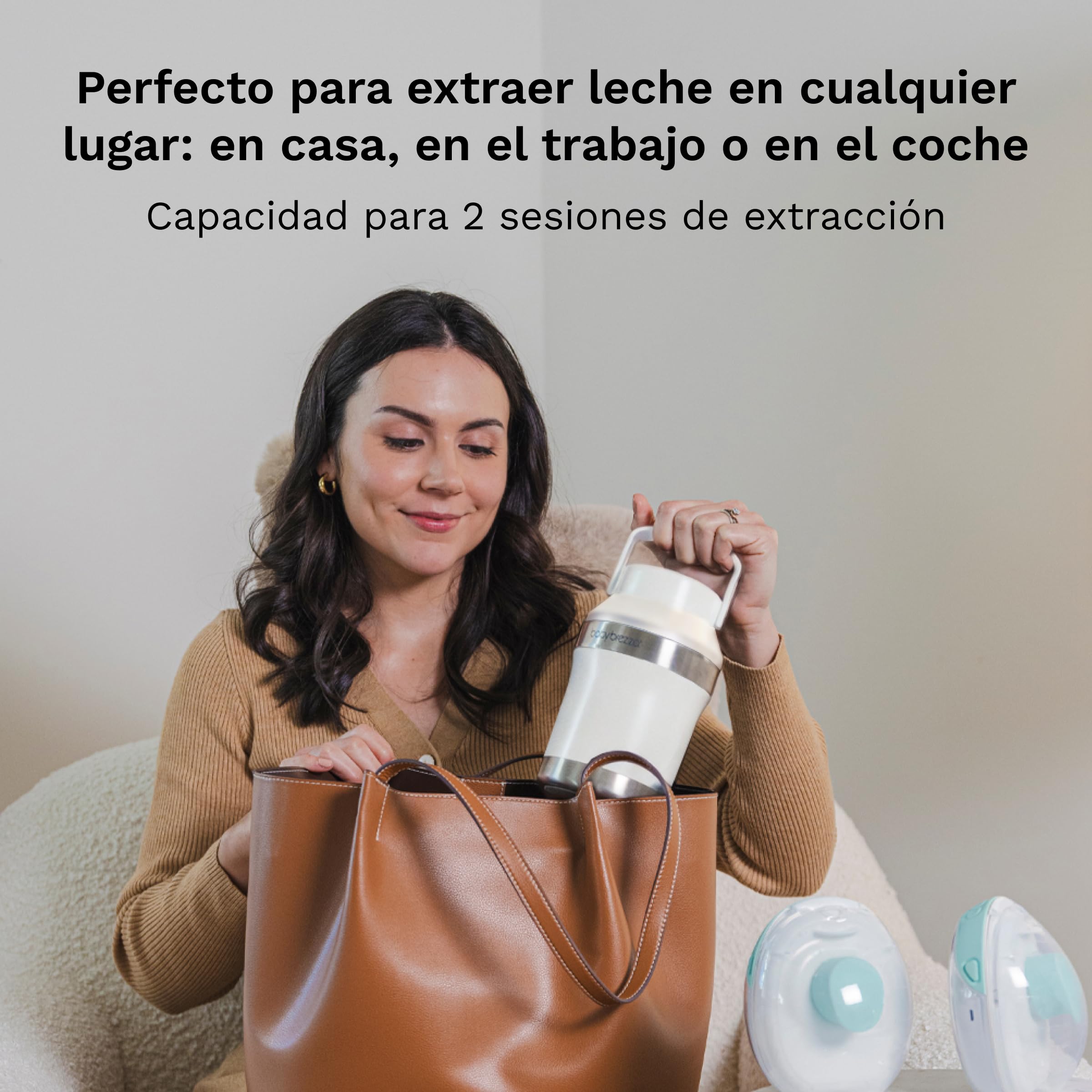 Baby Brezza | Milk Cooler, Enfriador Portátil para Leche Materna, Botella Térmica Aislada para Viaje, a prueba de fugas, Capacidad de 300ml, Enfiamiento Hasta 10h