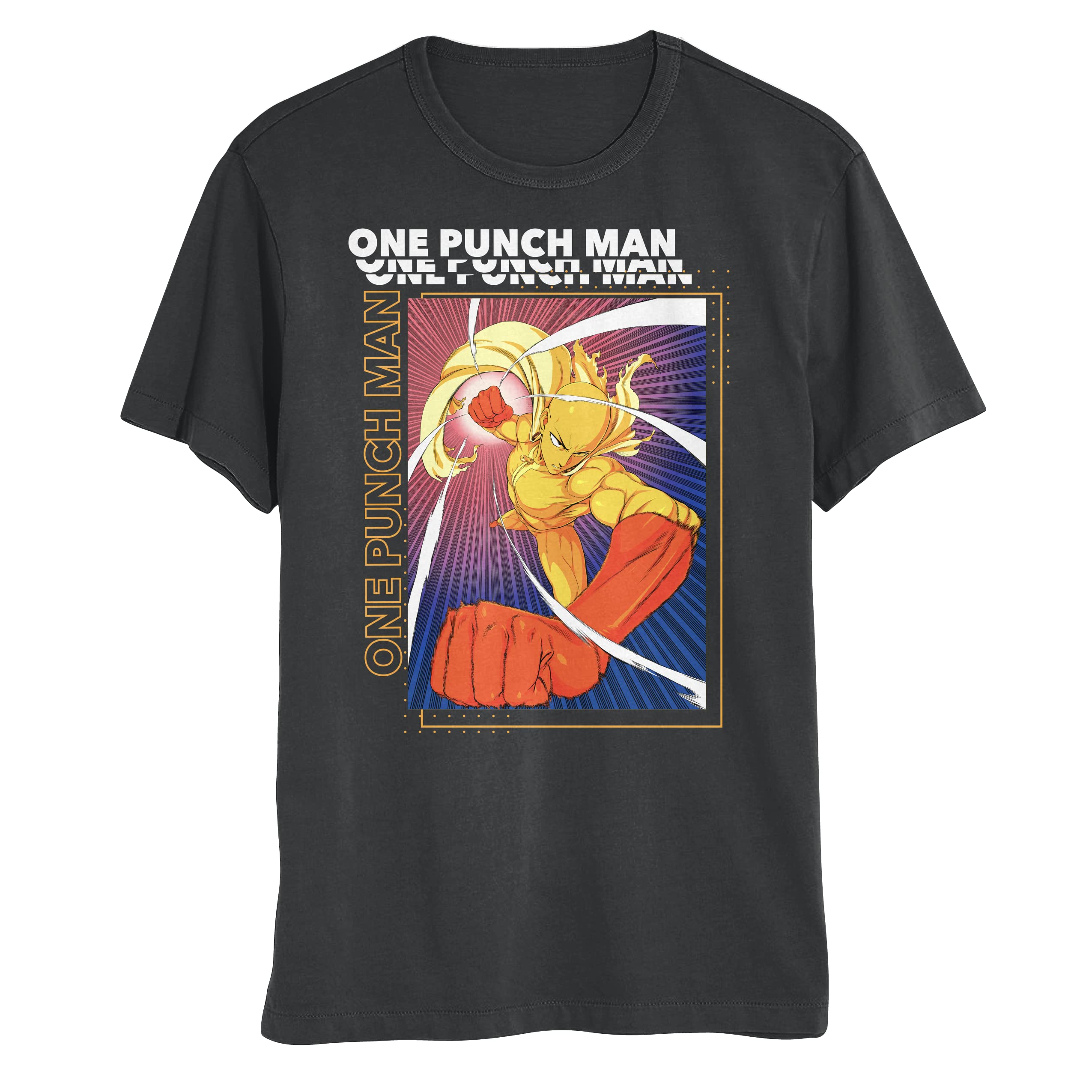 Anime Saitama Power Punch Mens and Womens Short Sleeve T-Shirt