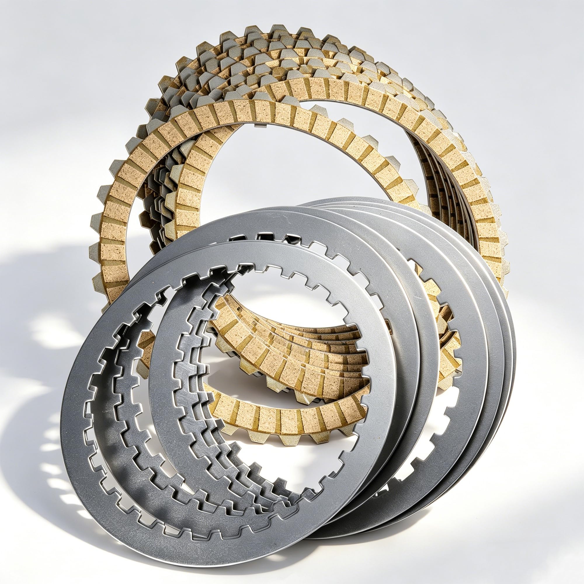 MoKitDora Big Twin Extra Clutch Plate Friction Steel Clutch Kit for 1991-2017 Sportster 1990-1997 Harley Touring Softail Dyna and FXR 1991-2002 Buell All Models 17 PCS Clutch Kit